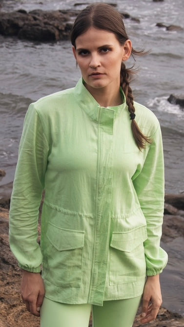 Lime Linen Parka LYT