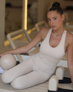 Cream Padded Tank Top