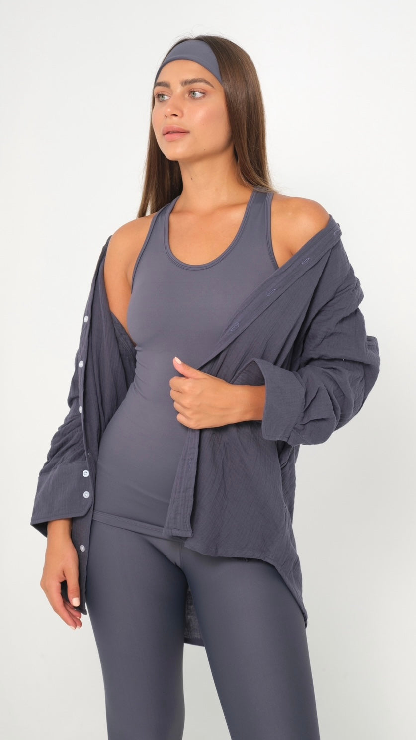 Gunmetal Tank Top