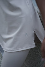 Cream loose Tank Top