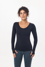 Black Long Sleeve Top
