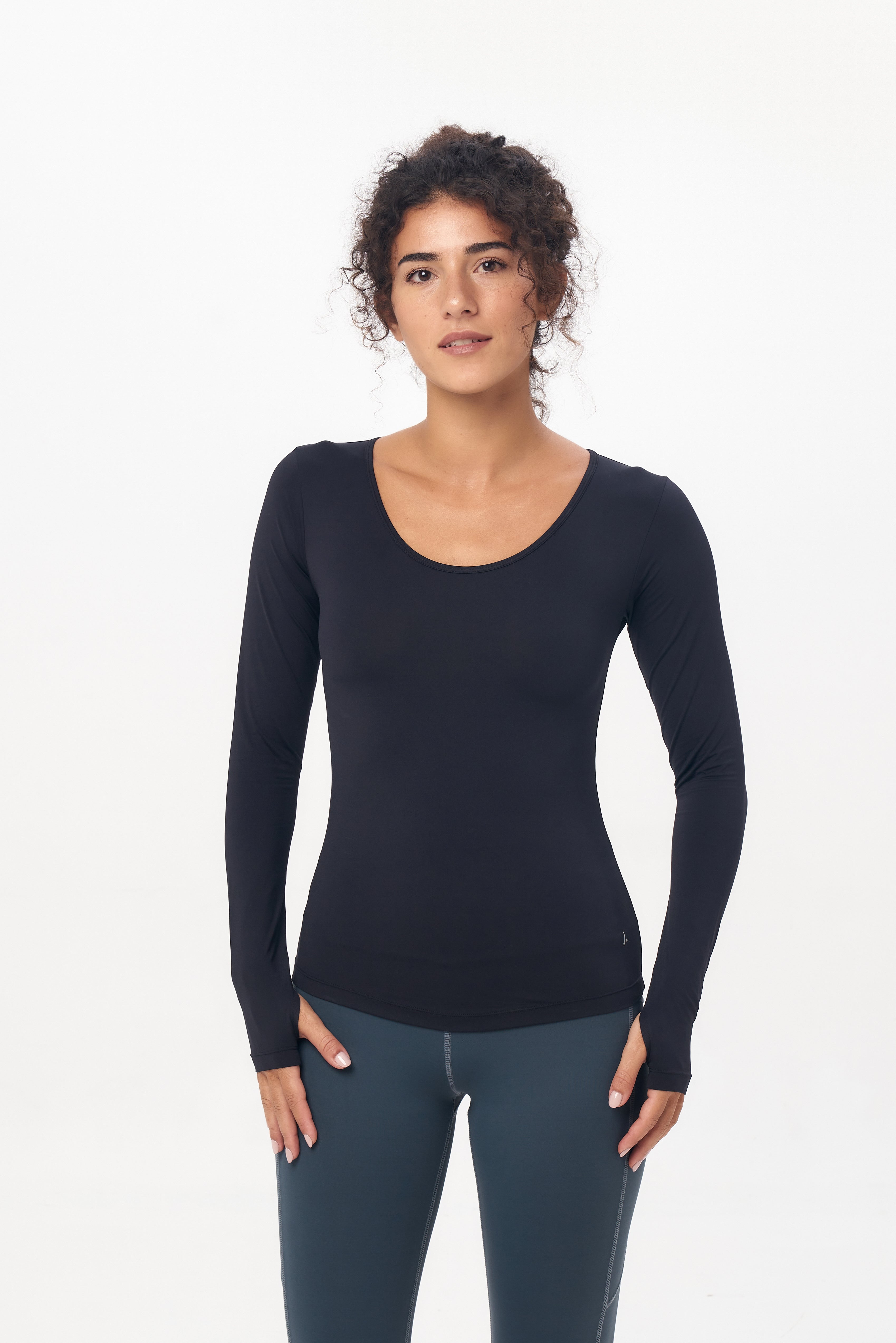Black Long Sleeve Top