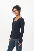 Black Long Sleeve Top