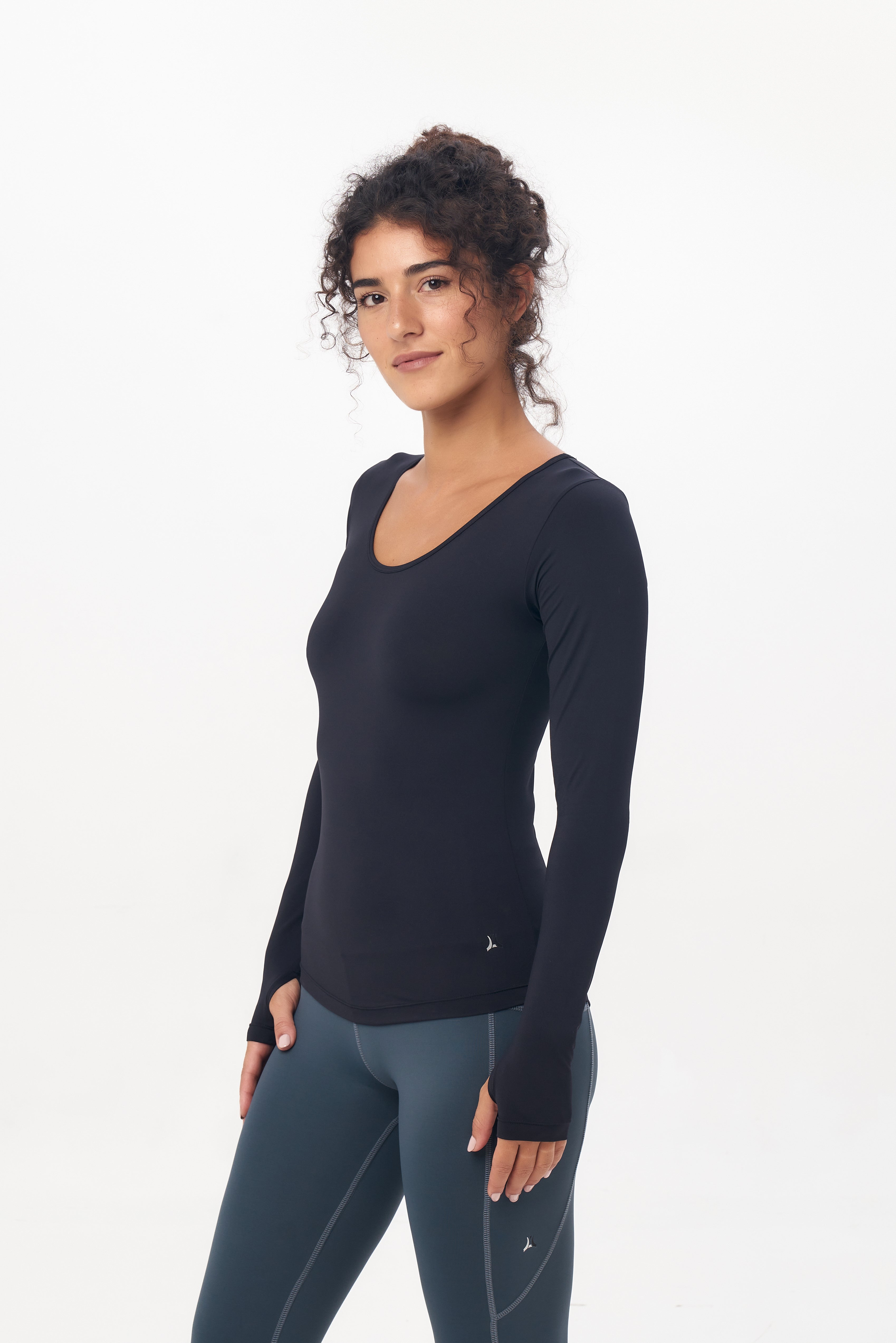 Black Long Sleeve Top