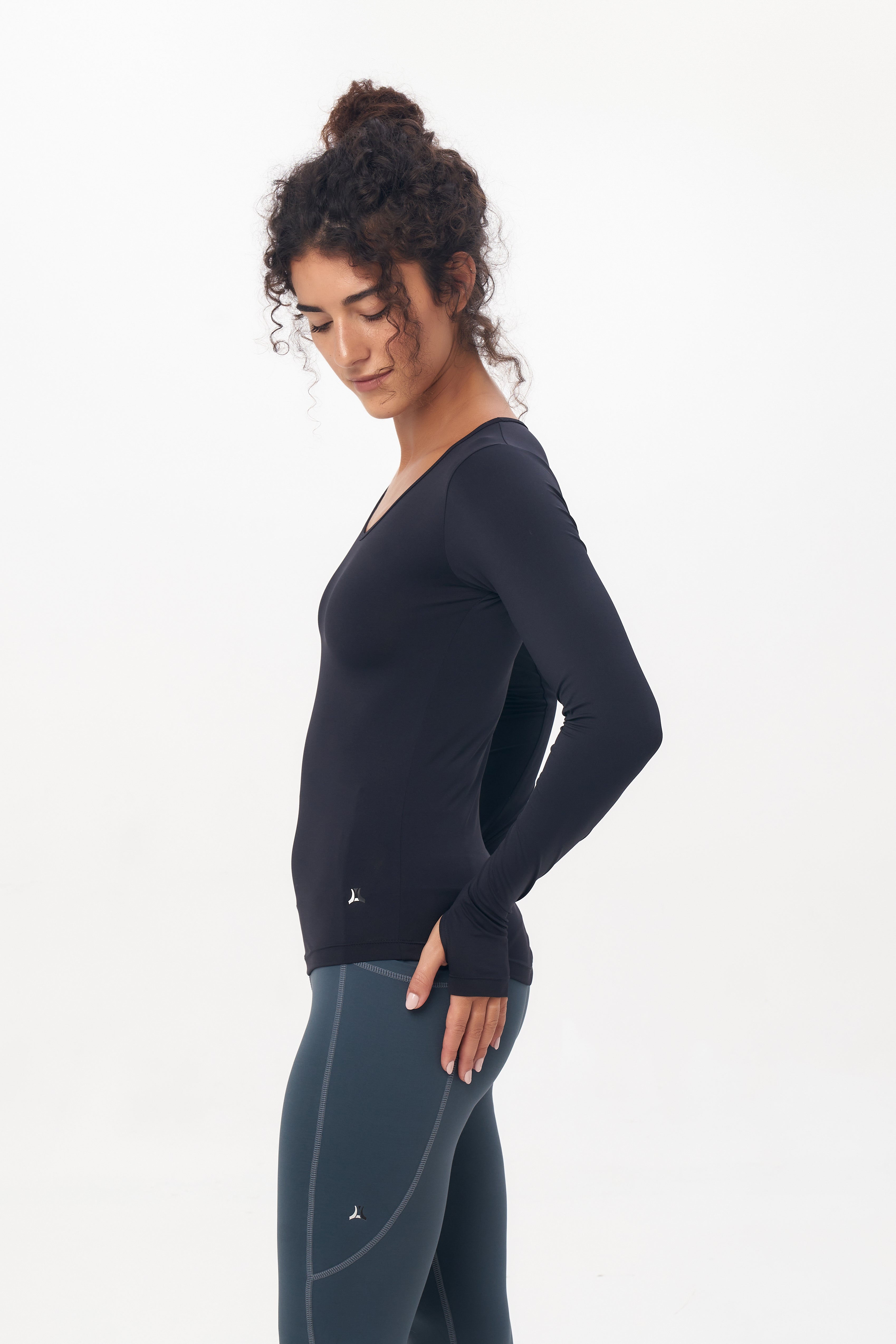 Black Long Sleeve Top